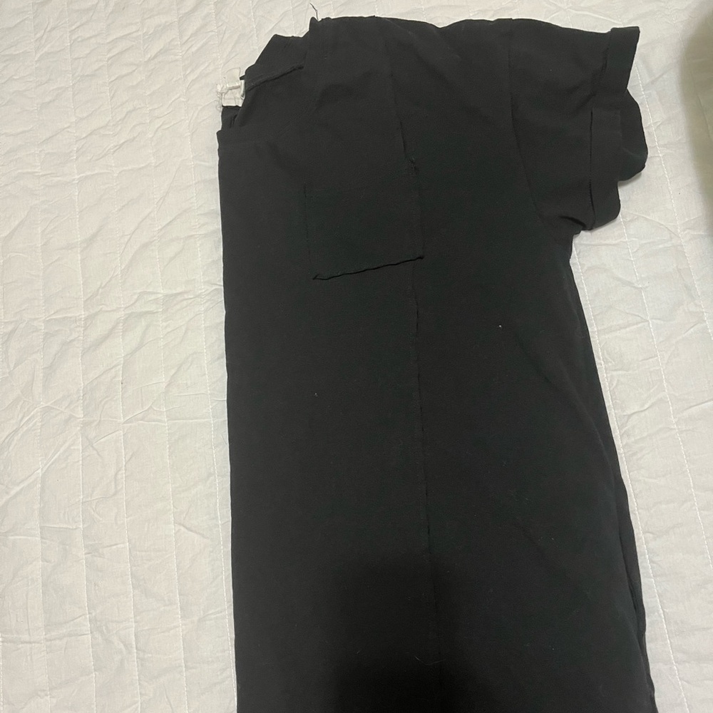 Plus size black t shirt dress 2x